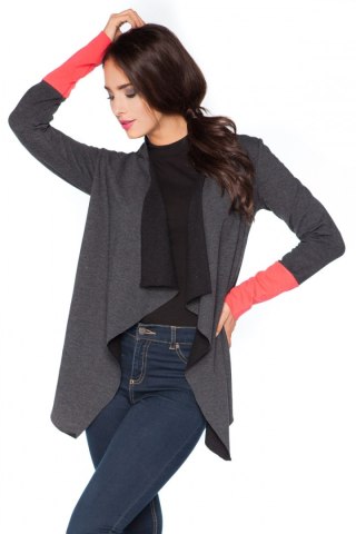 Bluza Damska Model D1 Dark Grey/Coral - RaWear