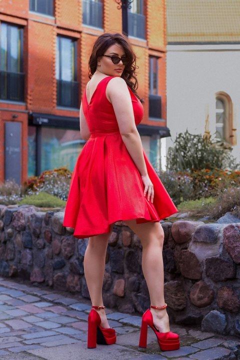 Sukienka Model 2215-02/1 Plus Size Red - Bicotone