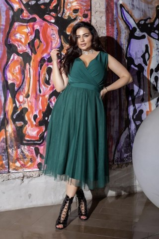 Sukienka Model 268-13/1 Plus Size Green - Bicotone