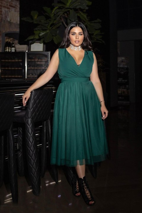 Sukienka Model 268-13/1 Plus Size Green - Bicotone