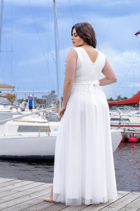 Sukienka Model 248-04/1 Plus Size Ecru - Bicotone