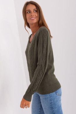 Sweter Damski Model AT-SW-2329.98P Khaki - AT