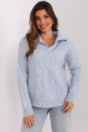 Sweter Damski Model AT-SW-2349-2.27 Light Blue - AT