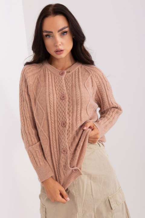 Sweter Damski Model AT-SW-2346-2.99P Dark Beige - AT