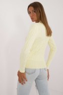 Sweter Damski Model AT-SW-2338-2.00 Light Yellow - AT