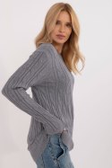 Sweter Damski Model AT-SW-2343.88 Dark Grey - AT