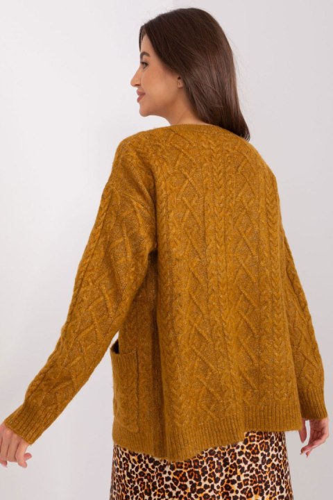 Sweter Damski Model AT-SW-2358.31 Dark Yellow - AT