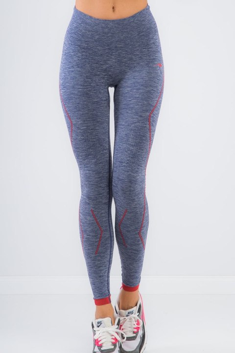 Granatowe sportowe legginsy 1105