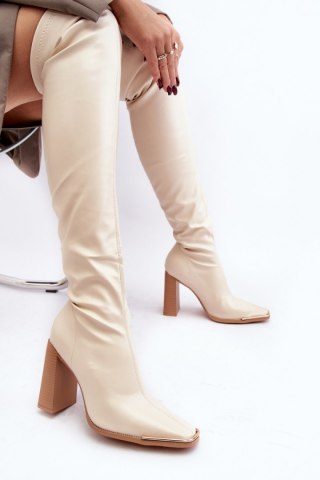 Kozaki Model Orcella 6028 Beige - Step in style