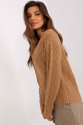 Sweter Damski Model BA-SW-0252.61P Camel - Badu