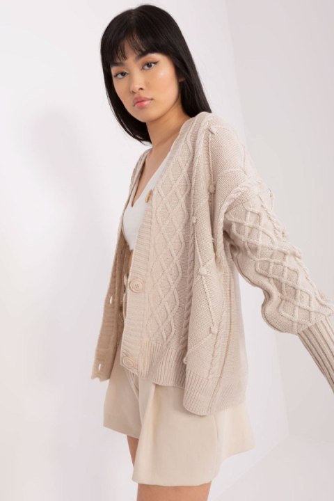 Sweter Damski Model BA-SW-8005.00P Light Beige - Badu