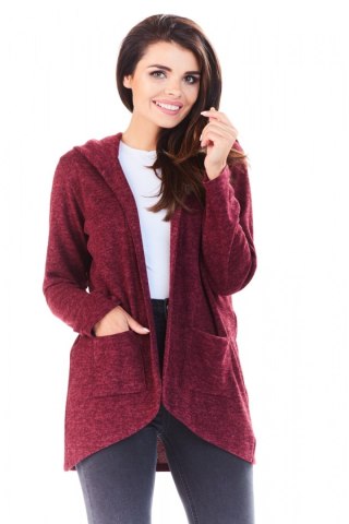 Sweter Kardigan Model A196 Bordo - awama