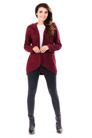 Sweter Kardigan Model A196 Bordo - awama