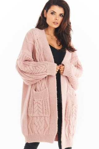 Sweter Kardigan Model A393 Pink - awama