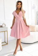 Sukienka Model Scarlett 348-9 Powder Pink - Numoco Hurtownia odzieży on-line, moda damska, bielizna i obuwie dla kobiet - Matter