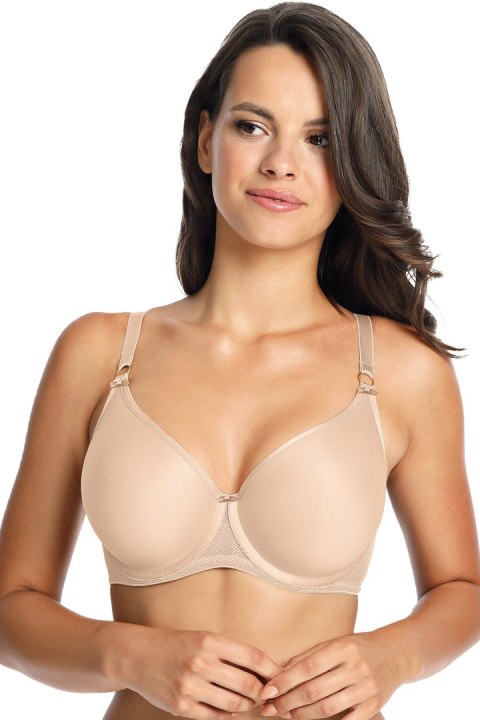 Biustonosz push up Biustonosz Usztywniany Model Moulded 1082 Beige - Gaia