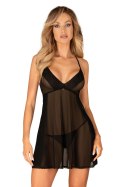 Komplet Model Latinesa babydoll Black - Obsessive