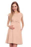 Sukienka Ciążowa Model 0129 Beige - PeeKaBoo Hurtownia odzieży on-line, moda damska, bielizna i obuwie dla kobiet - Matterhorn.p