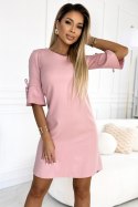 Sukienka Model Neva 217-9 Powder Pink Brokat - Numoco Hurtownia odzieży on-line, moda damska, bielizna i obuwie dla kobiet - Mat