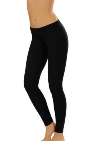 Klasyczne Legginsy Długie Black - Italian Fashion