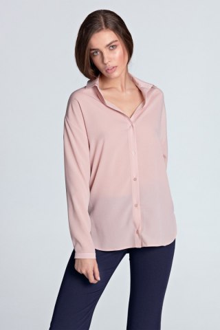 Koszula oversize K53 Pink - Nife