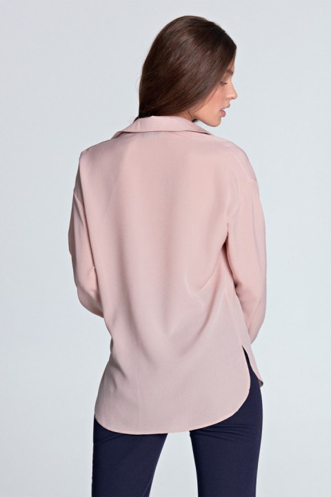 Koszula oversize K53 Pink - Nife