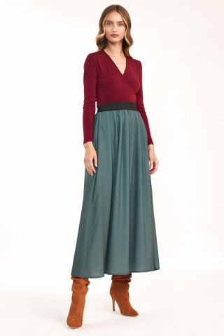 Spódnica Plisowana spódnica maxi SP62 Green - Nife