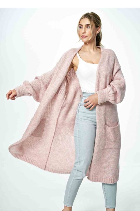 Sweter Kardigan Model M889 Light Pink - Figl