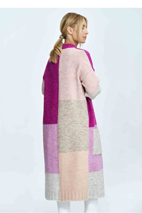 Sweter Kardigan Model M896 Fuksja/Pink - Figl