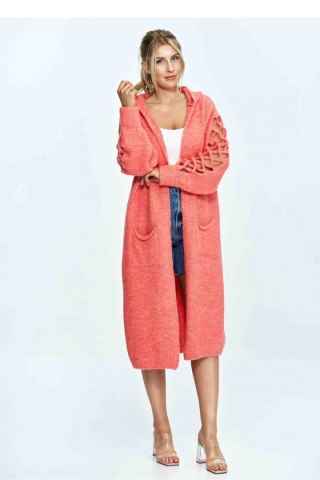 Sweter Kardigan Model M912 Coral - Figl