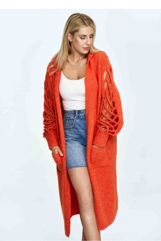 Sweter Kardigan Model M912 Orange - Figl