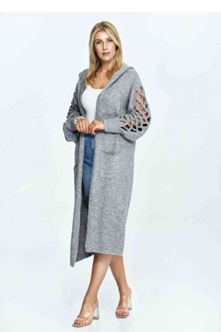 Sweter Kardigan Model M912 Grey - Figl