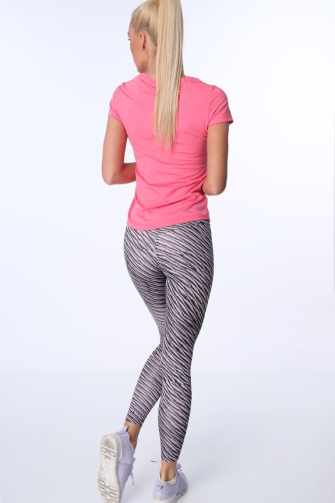 Legginsy sportowe we wzory bladoróżowy MR15285