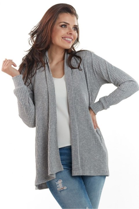 Sweter Kardigan Model A214 Grey - awama