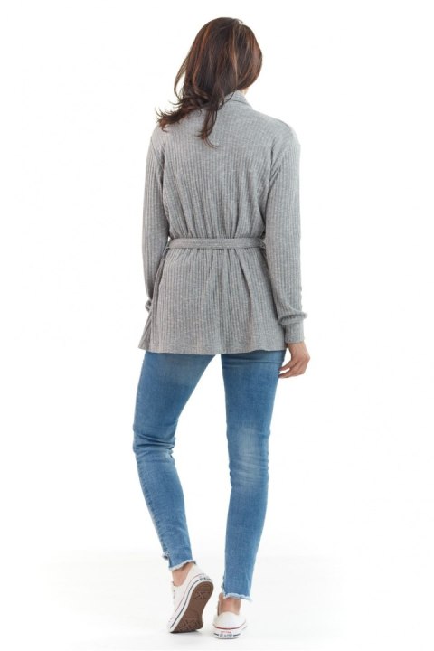 Sweter Kardigan Model A214 Grey - awama