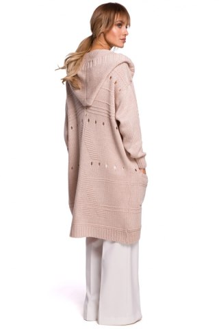 Sweter Kardigan Model MOE513 Powder Pink - Moe