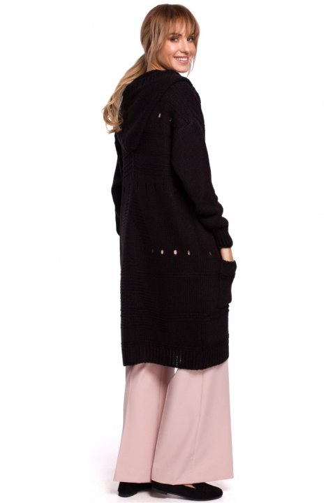 Sweter Kardigan Model MOE513 Black - Moe