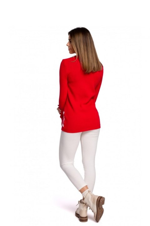 Sweter Damski Model MXS04 Red - Moe