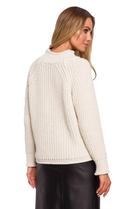 Sweter Damski Model MOE630 Beige - Moe