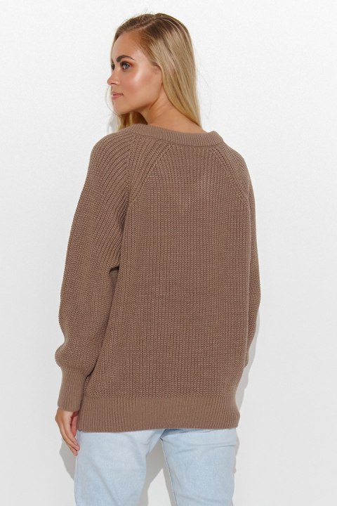 Sweter Damski Model S140 Cappuccino - Makadamia