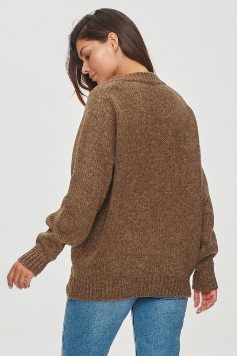 Sweter Damski Model S152 Brown - Makadamia