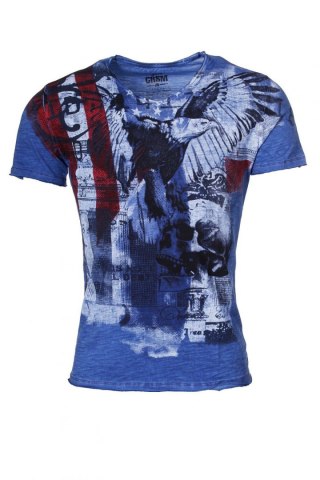 Tshirt Męski Model 17172 Blue - YourNewStyle