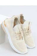 BUTY SPORTOWE SKARPETKOWE BEŻOWE G-363 BEIGE - Inello