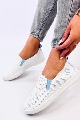 Tenisówki slip-on JOUSSE WHITE/BLUE - Inello