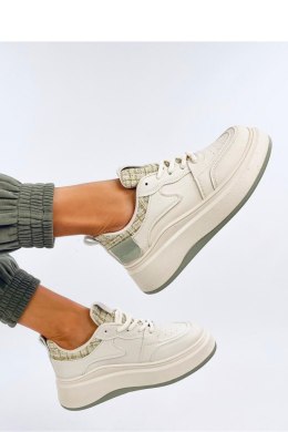 Sneakersy damskie pastelowe MOTIMES BEIGE GREEN - Inello