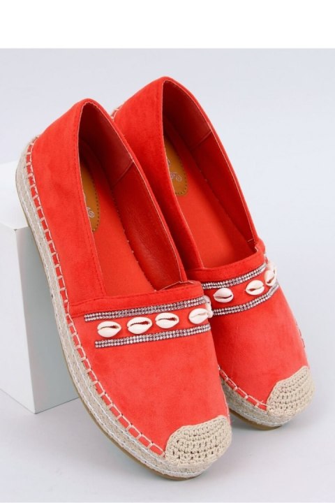 ESPADRYLE Z MUSZELKAMI POMARAŃCZOWE 6771 ORANGE - Inello