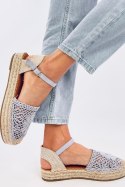 Sandałki ażurowe espadryle PREMAT PURPLE - Inello