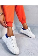 Trampki damskie KEELER WHITE/ROYALBLUE - Inello