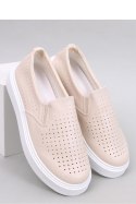 Trampki slip-on ażurowe TOWNS BEIGE - Inello