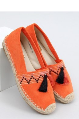 ESPADRYLE BOHO Z FRĘDZLEM POMARAŃCZOWE LX-3R11 ORANGE - Inello